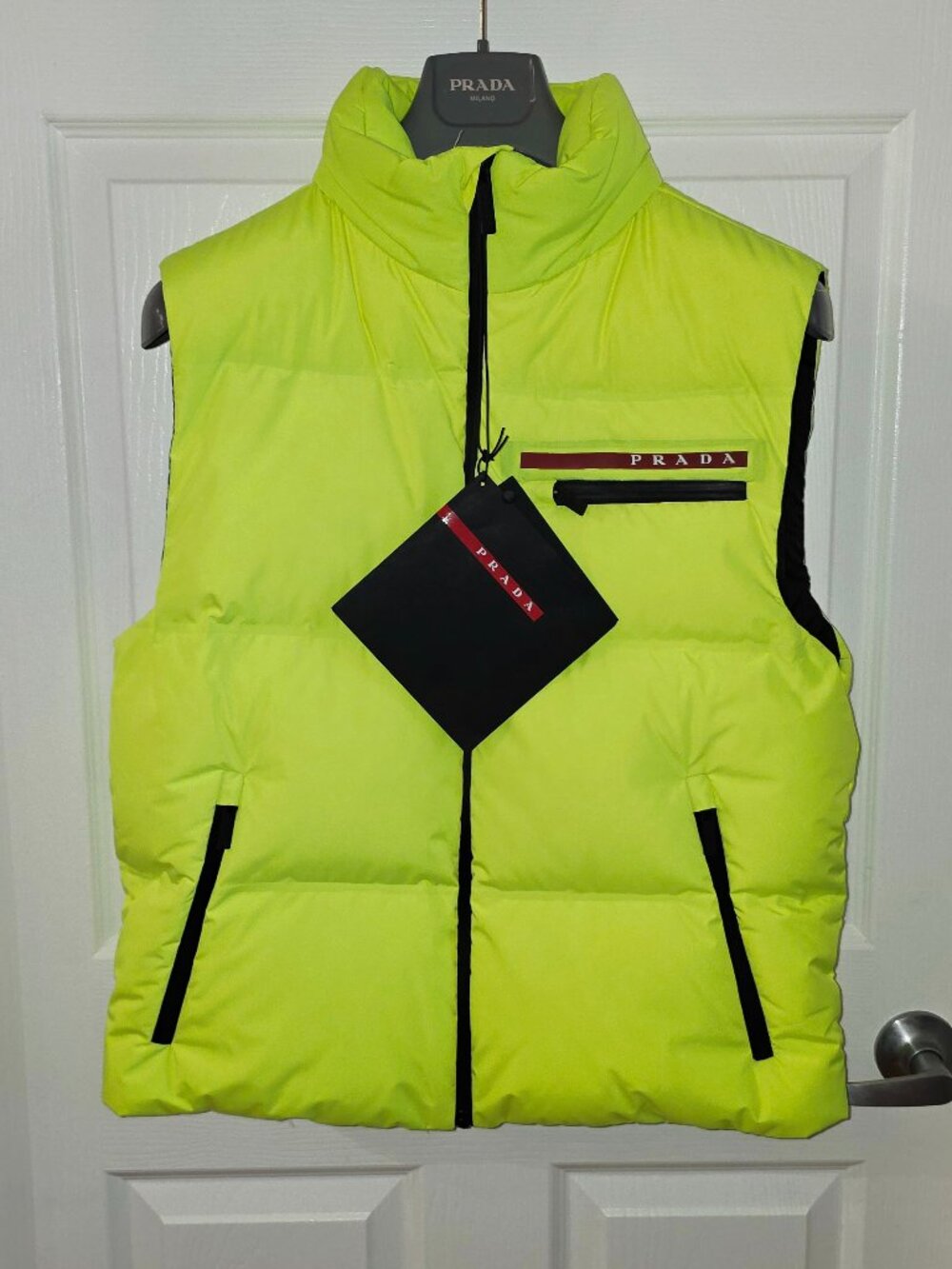 Prada Linea Rossa Re-Nylon Down Gilet